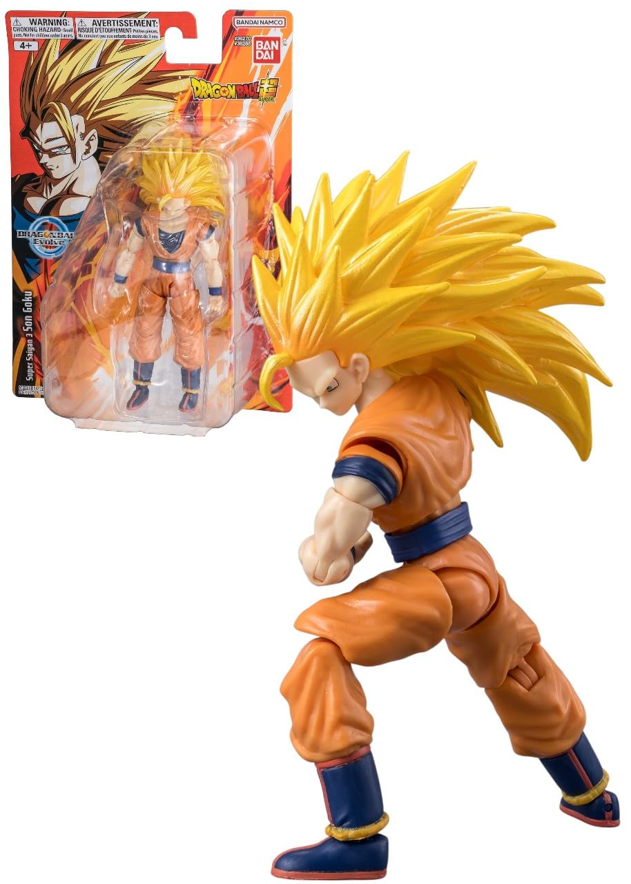 Dragon Ball Evolve SS3 Goku Super Anime Toy Action Figure 12.5cm - Bandai Collectible Action Figure - Anime Gifts for Fans - Image 1