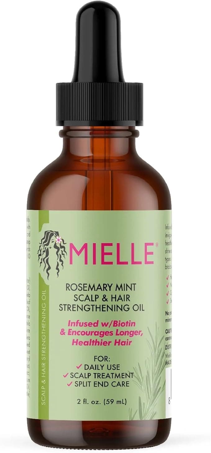 Mielle Rosemary & Mint Scalp & Hair Oil 2 oz Clear