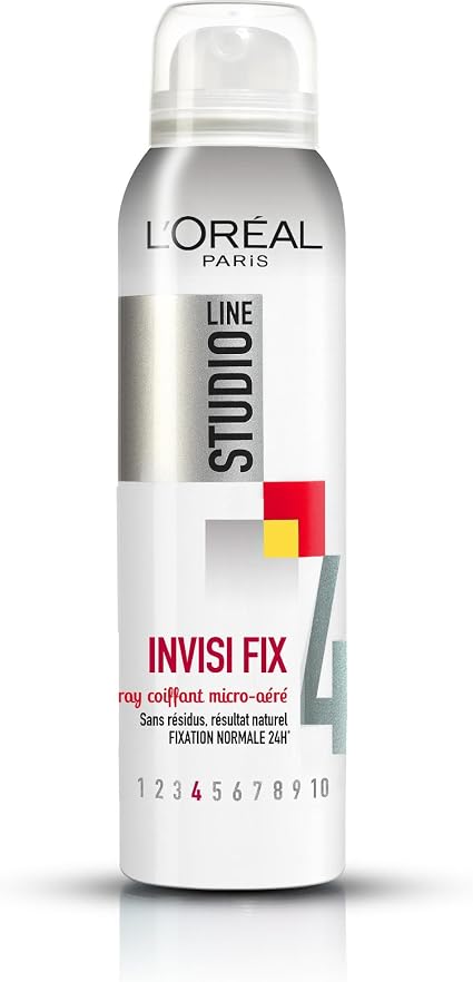 L'Oréal Paris - Micro-Aerated Styling Spray Normal Hold - Soft and Natural Results - 24H Hold - Residue-free - All Hair Types - Studio Line Invisi'FX - 150 ml - Image 1