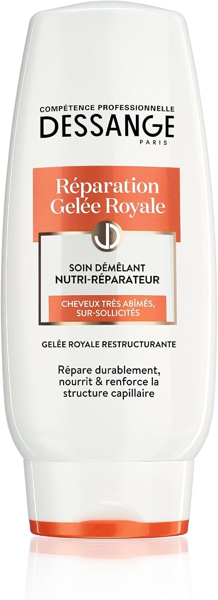 DESSANGE - Nutri-Repair Royal Jelly Repair Detangling Care - Formula Enriched with Restructuring Royal Jelly - Nourishes & Strengthens Fiber - For Very Damaged, Over-Stressed Hair - 200ml - Image 1