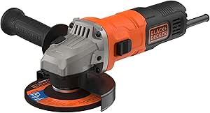 BLACK+DECKER 15mm 710W Compact, Wired Angle Grinder, BEG010-QS - Image 1