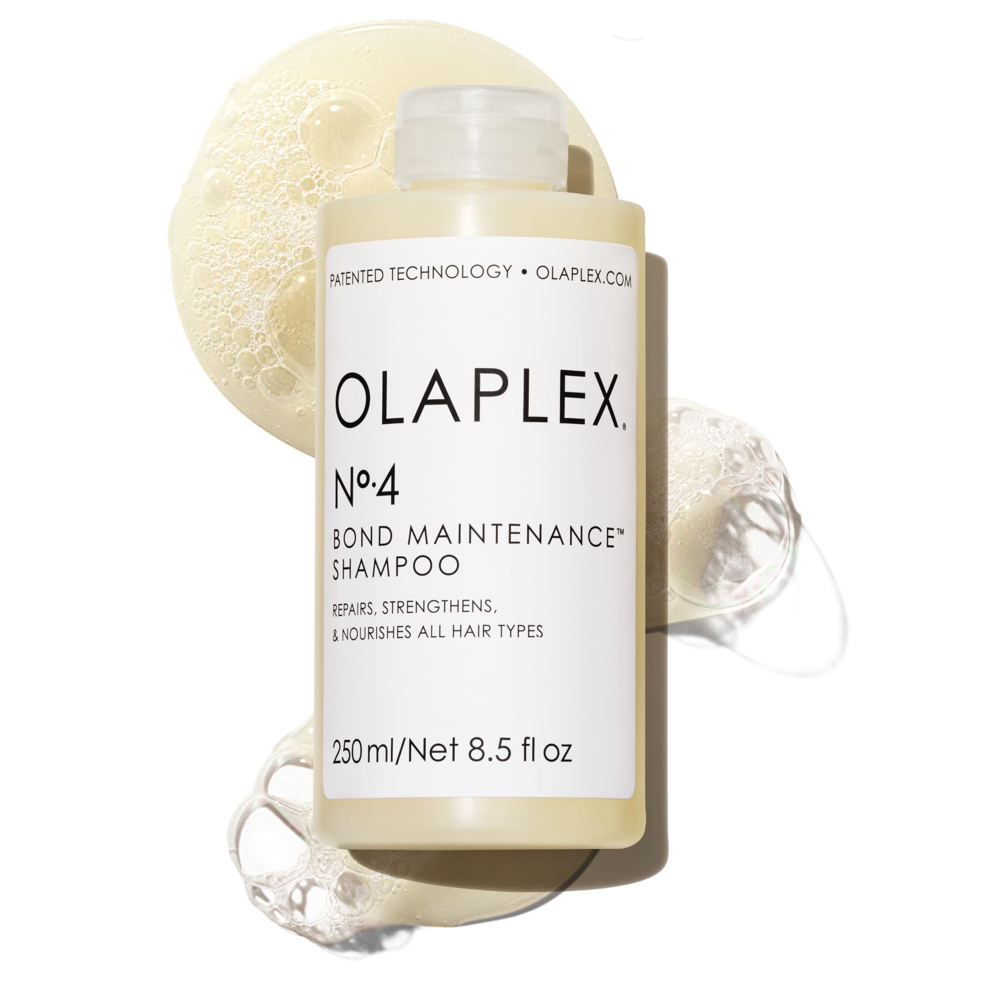 Olaplex No 4 Bonding Maintenance Shampoo, Repairs, Strengthens and Nourishes All Hair Types, Provides Shine and Softness, Sulfate Free, 250 ml - Image 1