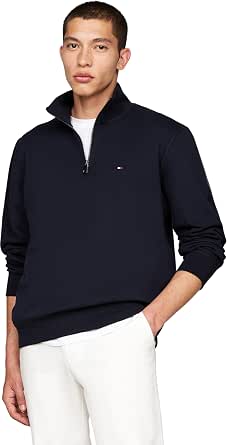 Tommy Hilfiger Long Sleeve Cotton Quarter Zip Pullover Sweater Sweater Men's - Image 1