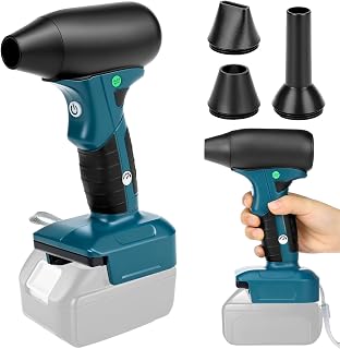 QWORK® Souffleur sur Batterie Portable, souffleur à Feuilles à Jet, sans balais avec 2 Buses, Compatible avec Makita 18V Batterie (sans Batterie) - Image 1