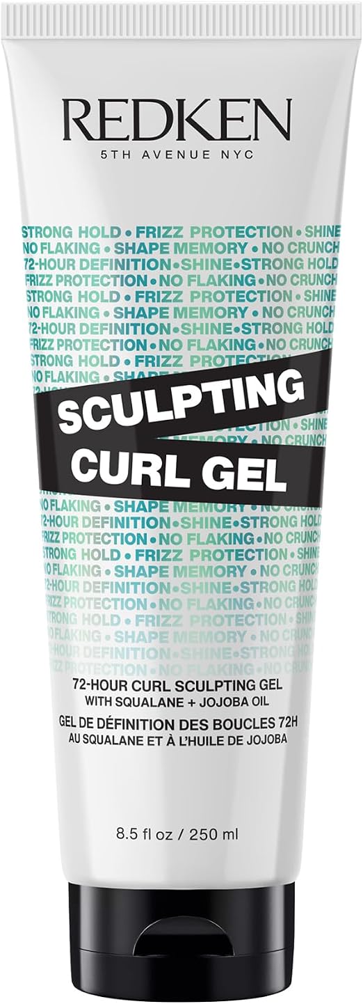 REDKEN, 72h Fixing Gel, Moisturizes & Fixes Curls, Formula with Jojoba & Squalane Oil, Curly, Curly & Kinky, Vegan, Silicone & Sulfate Free, Hybrid Curl Stylers, 250ml - Image 1