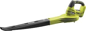 RYOBI - One+ OBL1820S 18V Cordless Blower – Speed 245 km/h, Lightweight, Compact, Dry Sheet and Light Debris, Ideal for Patio, Driveways and Garden – Battery Not Included