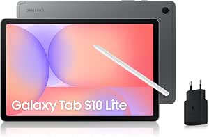 Samsung Galaxy Tab S10 Lite, 10.9", Wi-Fi, 256GB, Android Tablet, S Pen Included, Grey, 25W Fast AC Charger Included, FR Version - Image 1