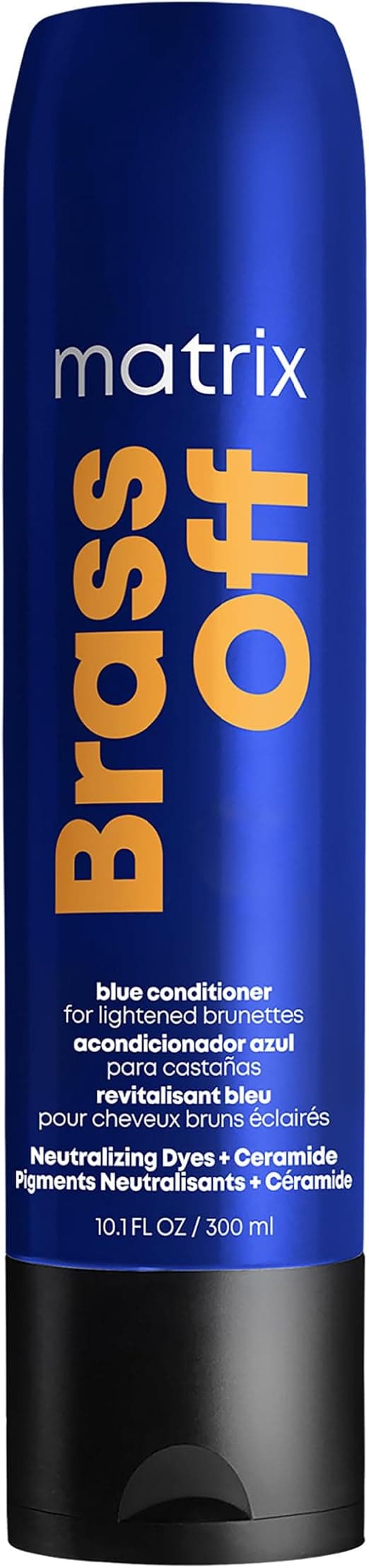 Matrix Pigmented Conditioner for Brown Hair, Neutralizes Orange and Copper Shades, with Ceramides and Dyes, Brass Off Pigment Conditioner 300ml