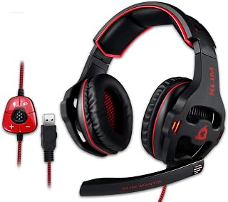 KLIM Mantis - Casque Gamer avec Micro - Nouveauté 2023 - USB Casque Micro PS4, PS5, PC, Nintendo Switch, Mac + Casque Gaming 7.1 Surround avec Réduction de Bruit Passive + Casque PS5 - Image 1