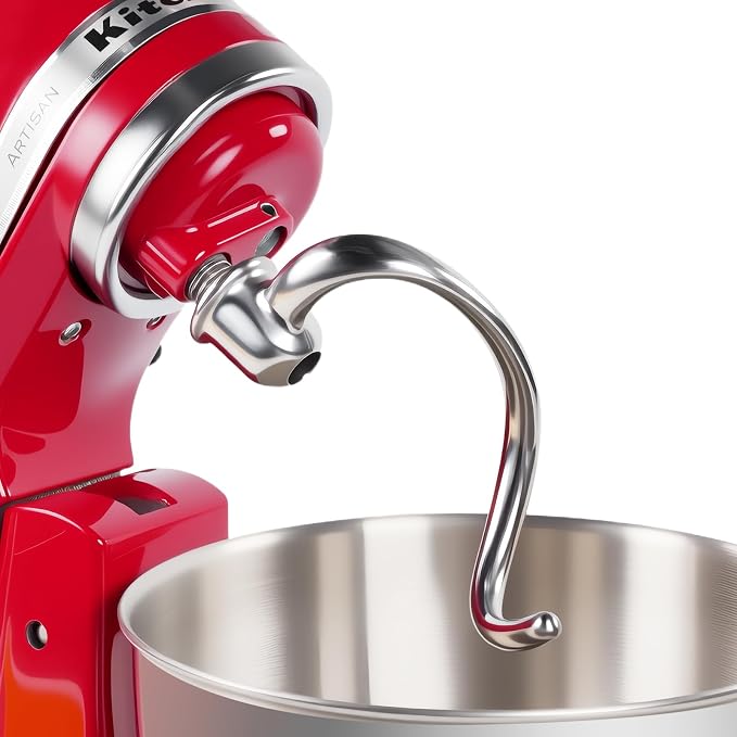 Stainless Steel Spiral Dough Hook Compatible with KitchenAid 4.5L and 5L Tilt Head Mixers, Versatile Spiral Design, Efficient Kneading, Easy to Use - Image 1
