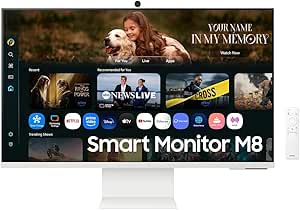 Samsung Monitor M8 M80F (2025) 32" VA 4K UHD 60Hz Webcam White - Image 1