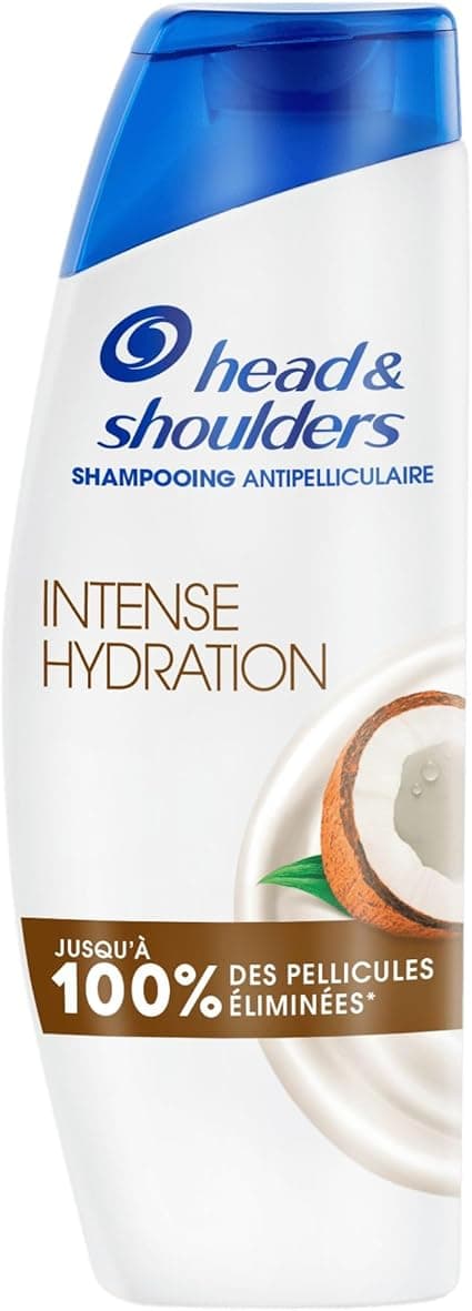 Head & Shoulders Intense Hydration Anti-Dandruff Shampoo 330 ml with Coconut Oil Daily Use Up to 100% of Dandruff Eliminated, Clinically Proved. All Hair Types