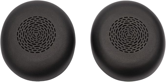 Jabra Evolve2 75 Ear Pads - Pair of Replacement Dual Density Foam for Jabra Evolve2 75 Stereo Headset (Black) - Soft Tips - Black - Image 1