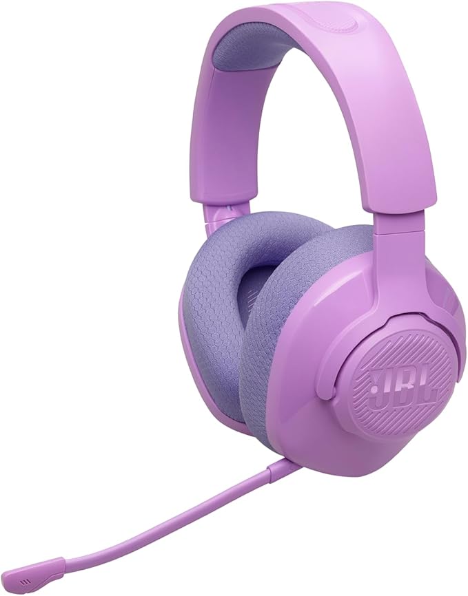 JBL Quantum 360 Wireless Over-Ear Gaming Headset, Dual 2.4GHz Bluetooth Connection, 22H Battery Life, Detachable Mic, Multi-Platform Compatible, Purple - Image 1