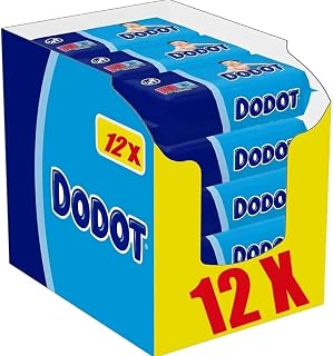 Baby Wipes - 768 Wipes - Pack of 12 Packs of 64 DODOT Wipes - Cleansing and Hydrating with Every Sweep - Image 1