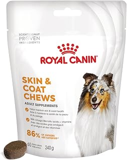 Skin Coat Chews | 240g | Treats for Adult Dogs of All Sizes and Breeds | in Resealable Bag | Developed With Veterinarians | With Poultry Protein - Image 1