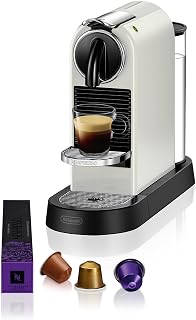 De'Longhi Nespresso CitiZ EN167.W, Machine à Café en Capsules, Machine à Café pour une Tasse, Design Compact, Pression 19 Bar, 2 Tailles de Tasses, Ensemble de Bienvenue Inclus, Blanc - Image 1