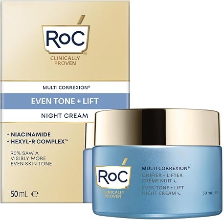 RoC - Multi Correxion Unifier + Lifter Night Cream - Anti-Wrinkle & Aging - Facial Moisturizer - With Hexyl-R Complex & Niacinamide - 50 ml - Image 1