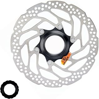 Bicycle Central Locking Disc Brake Disc Compatible with Shimano SM-RT30 160mm Lightweight Stainless Steel Anti-Deformation Low Noise Suitable for Road Bikes MTB BMX - Image 1