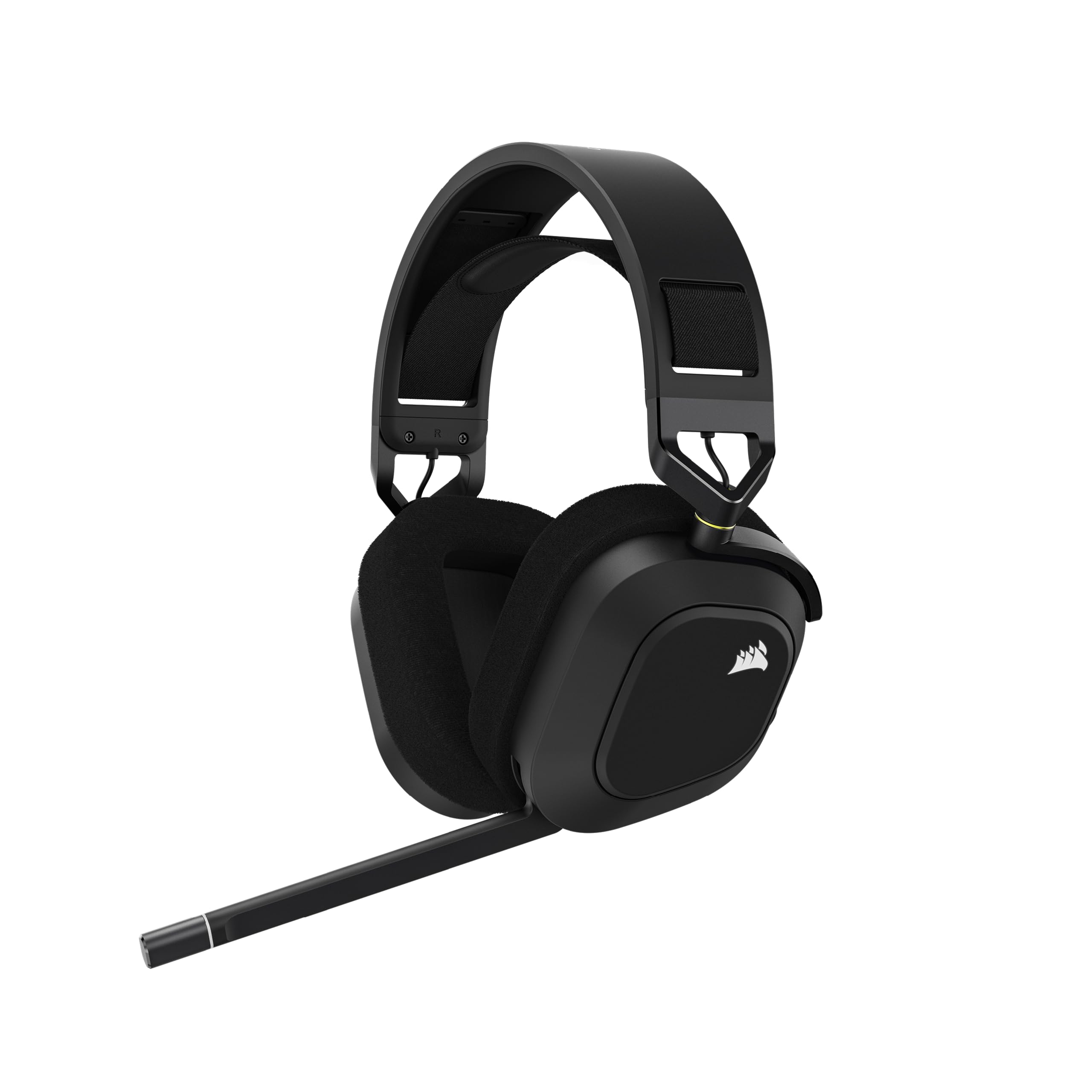 Corsair HS80 RGB Wireless Premium Gaming Headset with Dolby Atmos Audio (Low Latency, Omnidirectional Microphone, Wireless Up to 18 Metres, 20 Hours of Battery Life, PS5/PS4 Compatibility) Carbon - Image 1