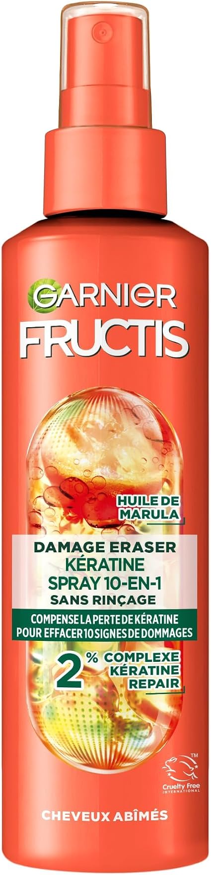 GARNIER Fructis Stop Aggressions Spray Enriched with Amla Oil and Vegetable Keratin - Damaged Hair - Leave-In - 150 ml - Image 1