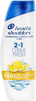 Head & Shoulders Citrus Fresh 2 in 1 Anti-Dandruff Shampoo, Oily Hair, 300 ml Up to 100% Dandruff Eliminated, Clinically Proved. Daily Use Refreshing, Lemon Scent - Image 1