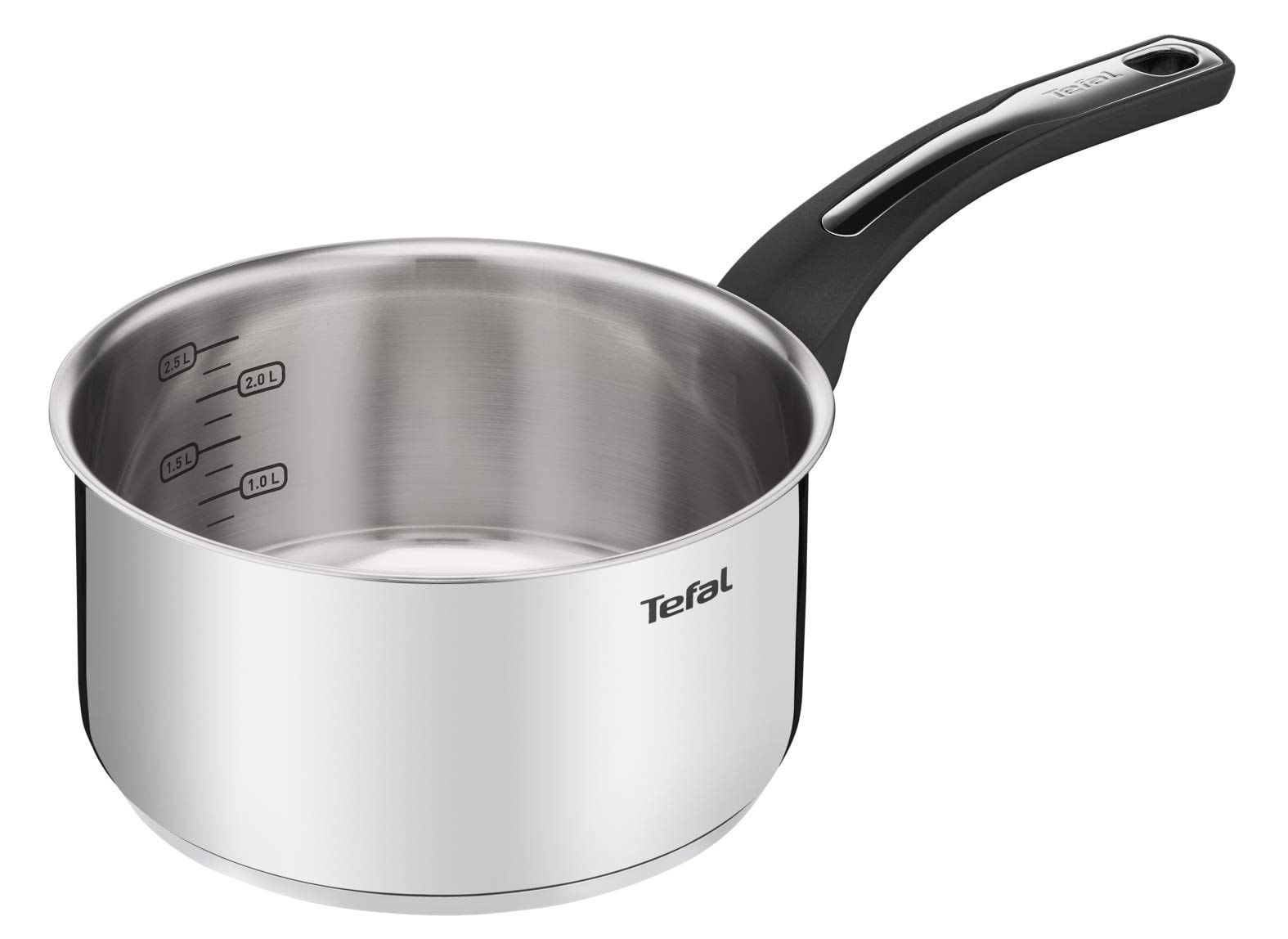 Tefal Emotion E3013004 Saucepan 20 cm Stainless Steel, Thick Base for Even Heat Distribution, Elegant Design, Sturdy Handle, Induction - Image 1
