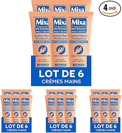 Mixa Anti-Drying Hand Cream 100 ml (Pack of 4) - Image 1
