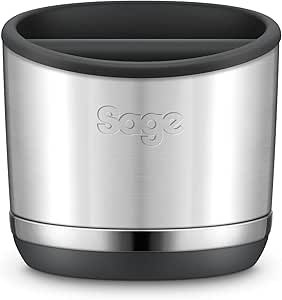Sage - The Knock Box 10 - For easy and mess-free disposal of coffee capsules - Stores up to 10 espresso capsules - Brushed stainless steel - Image 1