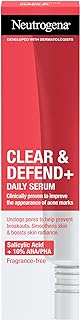 Clear & Defend+ Daily Serum (1 x 30 ml), Refining and Facial Cleansing Serum with Salicylic Acid, AHA/PHA, Oil-Free Daily Serum for Skin Prone to Skin - Image 1