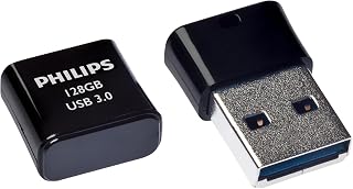 Philips Pico Édition Super Speed clé USB 3.0 128 Go Ultra Small pour PC, Ordinateur Portable, Smart TV, Audio pour Voitures et Autres, Vitesse de Lecture jusqu'à 180 Mo/s - Image 1