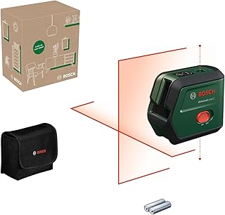 Bosch Laser lignes UniversalLevel 2 (croix laser avec point d'aplomb intégré pour un alignement précis et transfert d'application facile, dans boîte carton) - Image 1