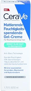CeraVe Crème gel matifiante hydratante pour peaux grasses et grasses - Avec acide hyaluronique, céramides et niacinamide - Hydratante longue durée - 52 ml - Image 1