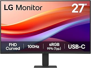 27U421A-B 27 Inch Desktop PC Screen – IPS Panel FHD Resolution (1920 x 1080), 5ms 100Hz, HDR 10, sRGB 99% (CIE1931), Tiltable, HDMI 2.0, USB-C (15W) - Image 1