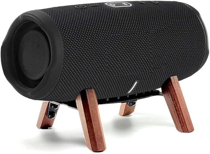 Genuine Wood Stand Compatible with JBL Charge 5, 6 Portable Speaker, Tripod Stand, Sturdy Wooden Stand Used for Charge 4, 3, Flip 6, 5, 4 (Walnut) - Image 1
