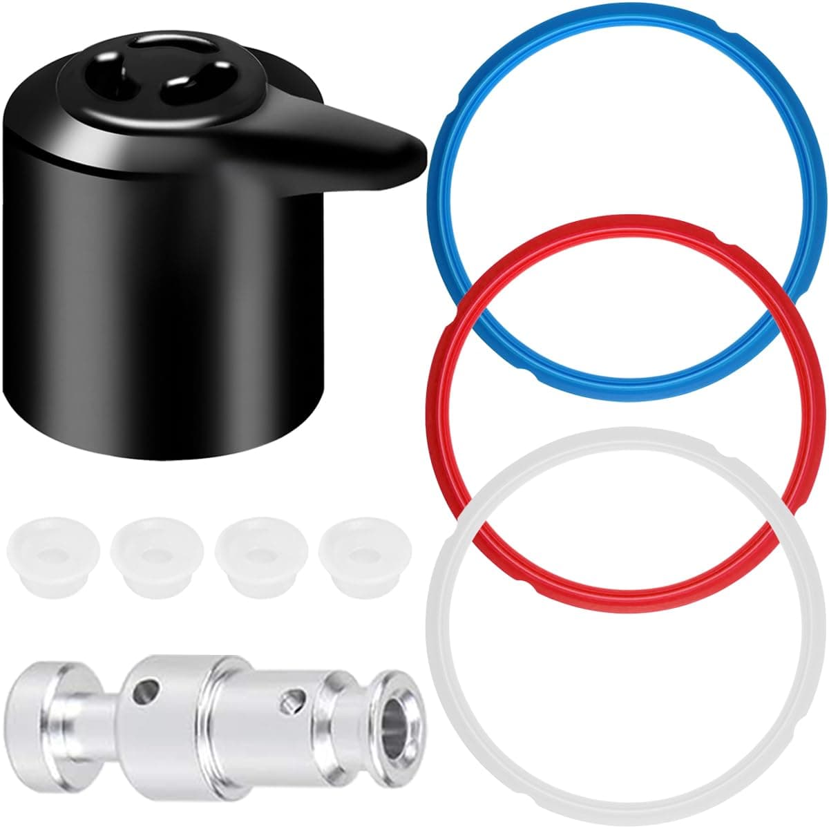 Replacement Parts for Instant Pot Duo 5, 6 Quarts (5/6 QT) Including Seal Ring, Steam Release Floating Valve, Floating Valve Accessory Kit (8 Pieces)