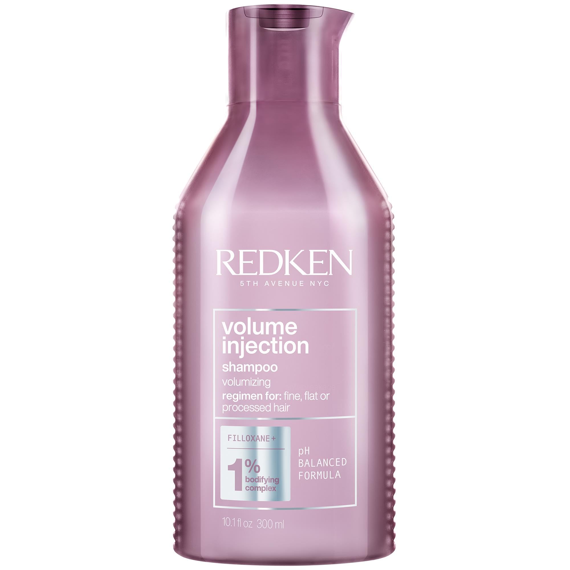 REDKEN - Shampoing Volume - Lifting À La Racine - Douceur & Brillance - Formule Légère, Vegan - Filloxane & Complexe Bodifying - Cheveux Fins & Plats - Volume Injection - 300 ml - Image 1