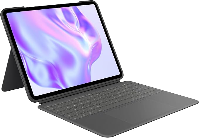Logitech Combo Touch, Keyboard Case for iPad Pro 13 inch (M4 & M5)(2024 & 2025), FRA AZERTY, Removable Backlit with Stand, Comfortable Typing, Multi-Use Mode - Graphite - Image 1
