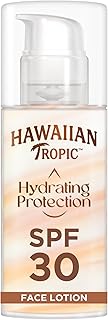 Hawaiian Tropic | Hydrating Protection Écran Solaire Visage Protection SPF 30 UVA + UVB, 50 ml, Hydratation 12 Heures, Compatible avec le Maquillage, Résistant à l'eau, Végan - Image 1