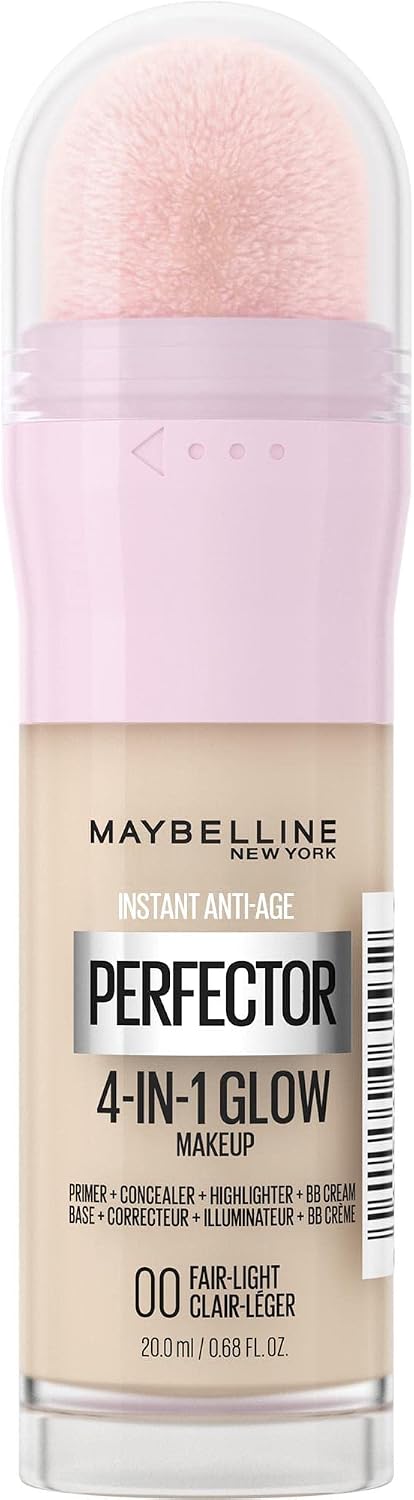 Maybelline New York 4-in-1 Illuminating Complexion Perfector - Base/Concealer/BB Cream/Highlighter - Instant Glow Perfector 4-in-1 Foundation - Shade : Fair Light (00) - 20ml - Image 1