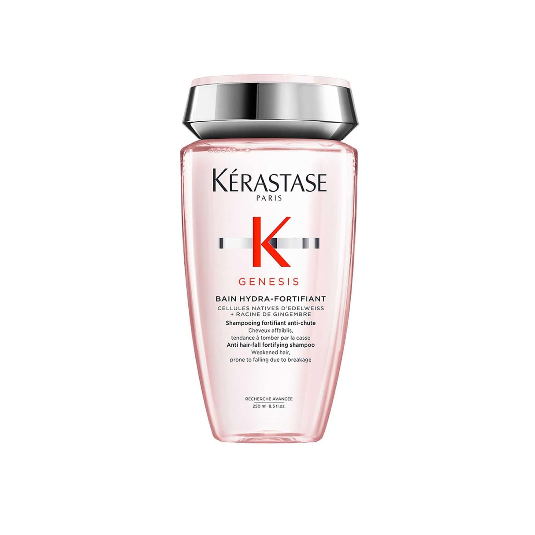 KÉRASTASE Genesis - Bain Hydra-Fortifiant - Shampoing Fortifiant Anti-Chute - Purifie & Renforce - Aminexil - Edelweiss & Racine de Gingembre - Cheveux Fins & Fragiles Sujets À La Chute