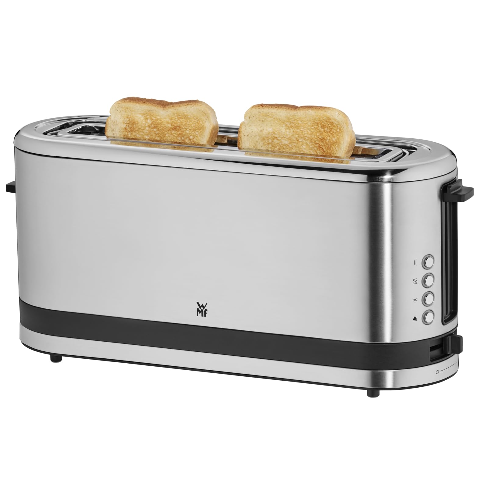 WMF KITCHENMINIS 0414120011 Bread Toast, 1 Extra Long Slot, 7 Burning Levels, 4 Functions, High Quality Cromargan Stainless Steel, 900 W, - Image 1