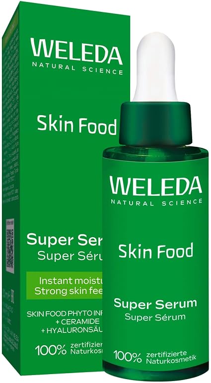 WELEDA Bio Skin Food Super Serum - Natural Face Cosmetic with Jojoba Oil, Hyaluronic Acid and Rosemary for Intense Hydration, a Shiny and Strong Skin Feel - Image 1