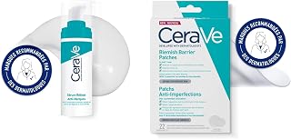 CeraVe, Soins pour les Peaux à Tendance Acnéique, Sérum Rétinol Anti-Marques 30 ml et Patchs Anti-Imperfections Invisibles x22 (2 Tailles, 10 & 12 mm), pour Réduire Imperfections et Marques Post-Acné - Image 1