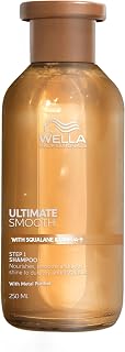 Wella Professionals Ultimate Smooth Shampoing - shampoing nourissant à base de squalane et d'oméga-9 pour cheveux secs, ternes et frisés (250ml) - Image 1