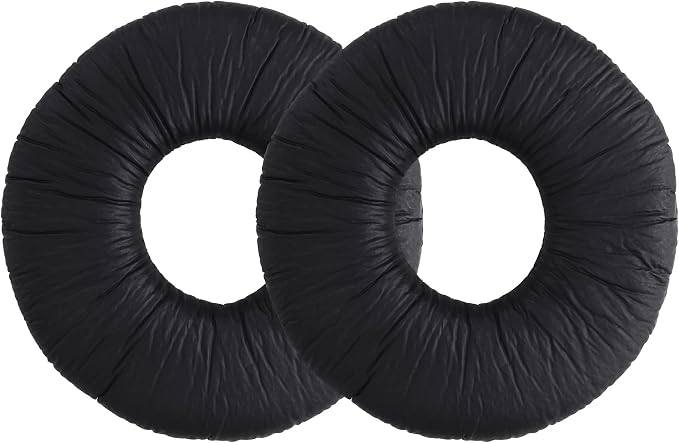 kwmobile 2 x Ear Pads Compatible with Sony MDR-ZX100/ZX110/ZX300/V150 - Foam Ear Pads for Headphones - Black - Image 1