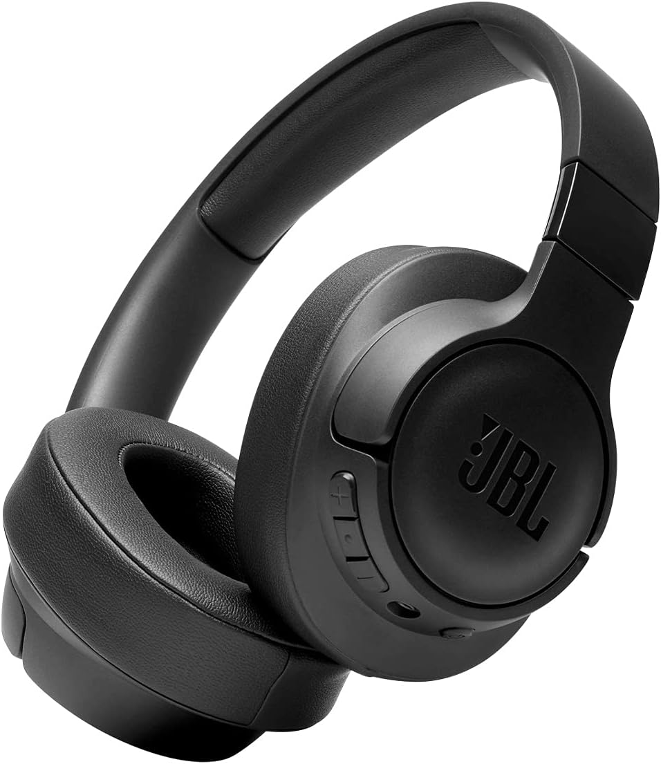 JBL Tune 710BT Casque supra-auriculaire sans fil Bluetooth avec microphone, batterie de 50 h, appels mains libres, portable (Noir) - Image 1