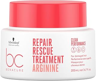 Schwarzkopf Professional Bonacure Repair Rescue Treatment Cheveux Abîmés Complexe De Soins Végan Avec Arginine Ferme Les Fourches Moins De Cassage Force Intérieure Meilleure Maniabilité 200 ml - Image 1