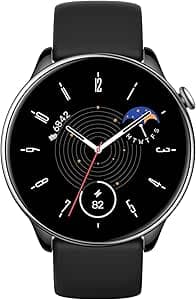 Amazfit GTR Mini, 43 mm, Women's Smartwatch, 14 Days of Battery Life, SpO2, Sleep Tracking, 120+Sports Modes, GPS Sports Smart Watch, Black