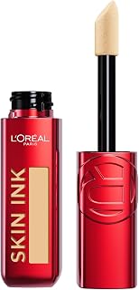 L'Oréal Paris - Encre de Teint Skin Ink - Fond de teint correcteur à la couvrance modulable - Tenue Semi-Permanente - Fini Naturel - Convient aux Peaux Sensibles - Teinte : Light Warm (140) - 15 mL - Image 1